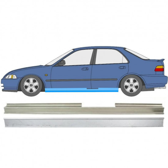 Prag za Honda Civic 1991-1995 / Leva / Komplet 9987