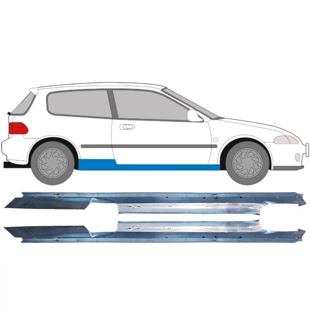 Prag Za Honda Civic 1991-1995 / Levo+Desno / Komplet 9168