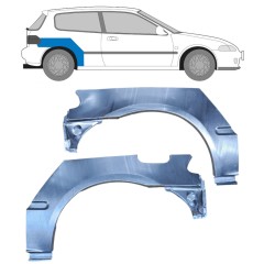 Bok delni za Honda Civic 1991-1995 / Levo+Desno / Komplet 10424