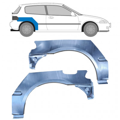 Bok delni za Honda Civic 1991-1995 / Levo+Desno / Komplet 10424