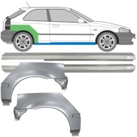 Reparaturni del praga in zadnjega blatnika za Honda Civic EJ EK 1995-2001 / Levo+Desno / Komplet 10664