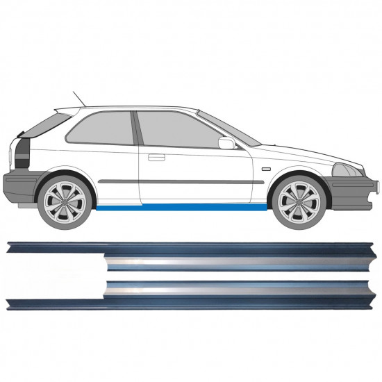 Prag za Honda Civic 1995-2000 / Levo+Desno / Komplet 9173