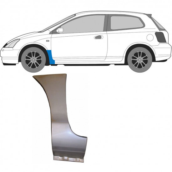 Popravni panel prednjega blatnika za Honda Civic 2001-2005 / Leva 6729