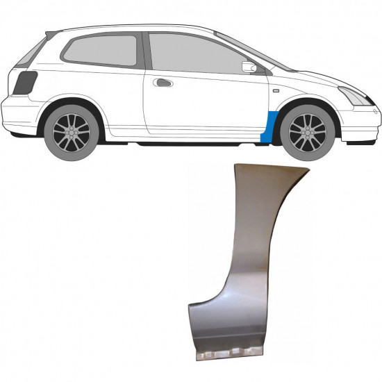 Popravni panel prednjega blatnika za Honda Civic 2001-2005 / Desna 6728