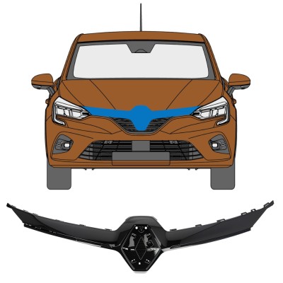 Obloga mreže za Renault Clio V 2019- 16235