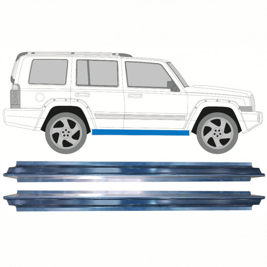 Prag za Jeep Commander 2005-2010 / Levo = Desno (simetrično) / Komplet 10061