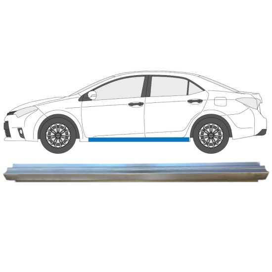 Prag za Toyota Corolla 2013-2019 / Leva 14890
