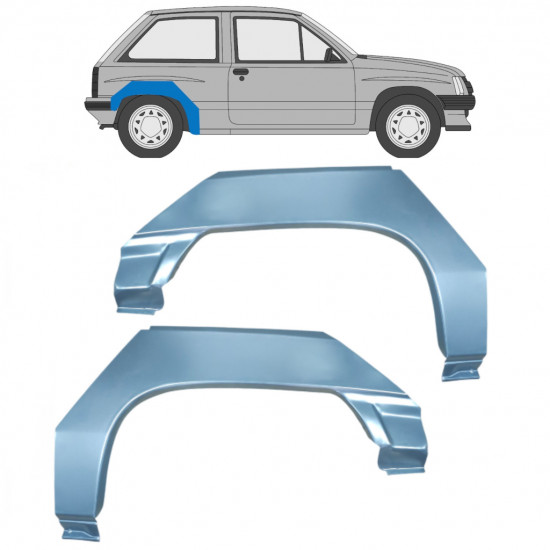 Bok delni za Opel Corsa A 1982-1993 / Levo+Desno / Komplet 9794