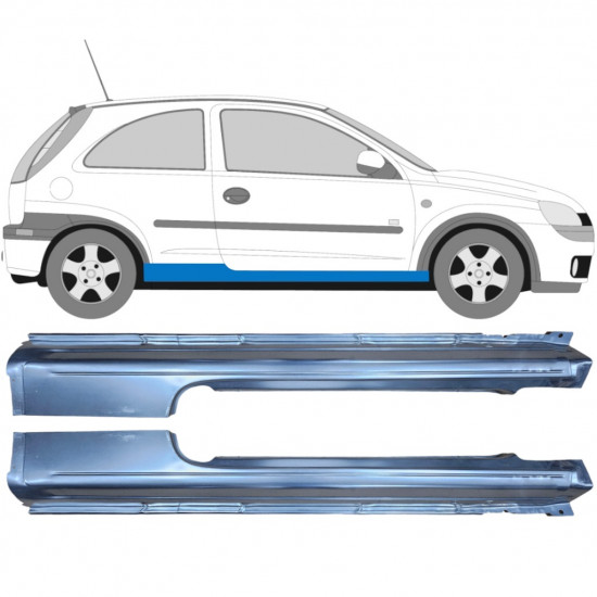 Prag za Opel Corsa 2000-2010 / Levo+Desno / Komplet 9436