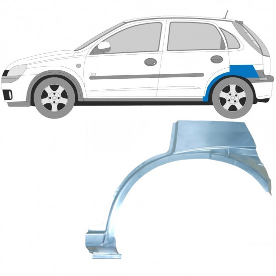 Bok delni za Opel Corsa 2000-2010 / Leva 6886
