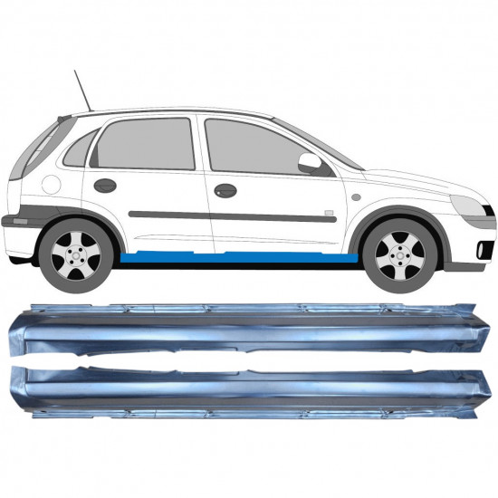 Prag za Opel Corsa 2000-2010 / Levo+Desno / Komplet 9273