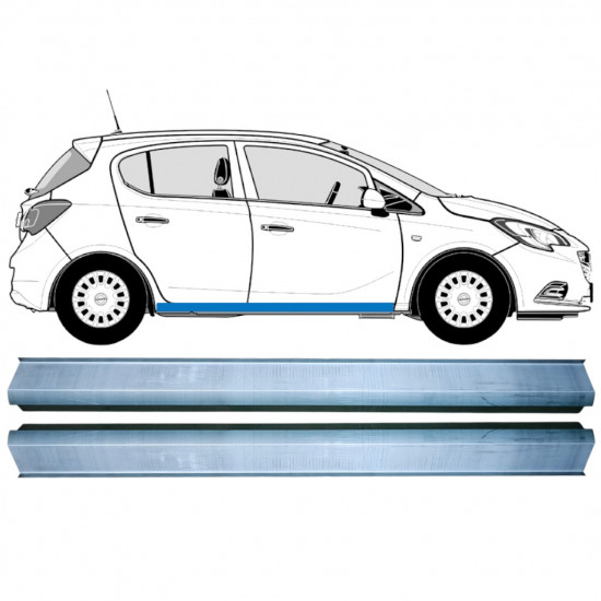 Prag za Opel Corsa E 2014-2019 / Levo+Desno / Komplet 12883