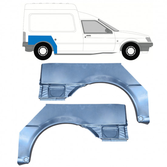 Bok delni za Ford Courier 1989-1995 / Levo+Desno / Komplet 10255