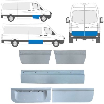 Zunanji popravni panel vrat za Volkswagen Crafter 2005-2017 / Levo+Desno / Komplet 14206