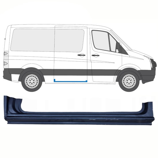 Popravni panel praga drsnih vrat za Volkswagen Crafter 2005-2017 / Desna 13893
