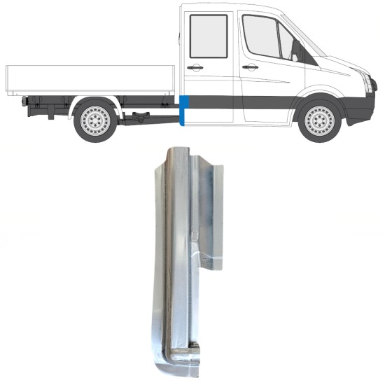 Popravni panel zadnjega vogala za Volkswagen Crafter 2005-2017 / Desna 15508