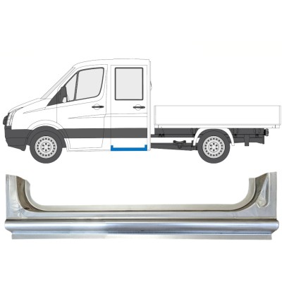 Popravni panel zadnjega praga za Volkswagen Crafter 2005-2017 / Leva 15519