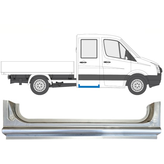 Popravni panel zadnjega praga za Volkswagen Crafter 2005-2017 / Desna 15518