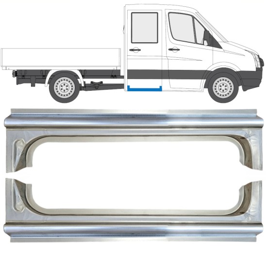 Popravni panel zadnjega praga za Volkswagen Crafter 2005-2017 / Levo+Desno / Komplet 15520