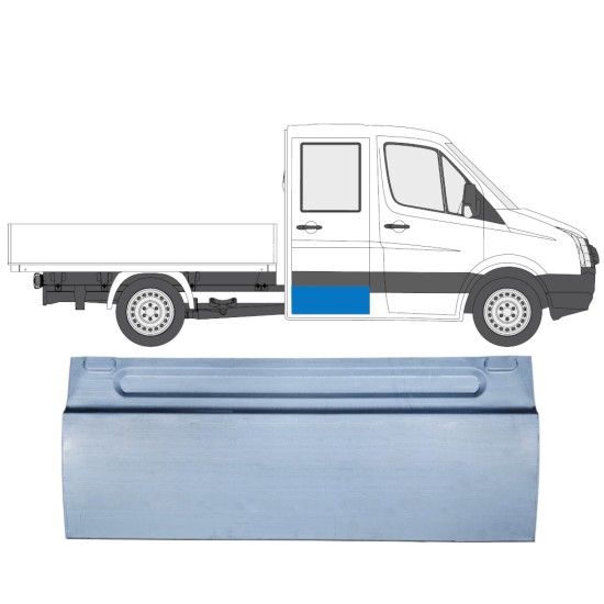 Popravni panel zadnjih vrat za Volkswagen Crafter 2005-2017 / Levo = Desno (simetrično) 13665