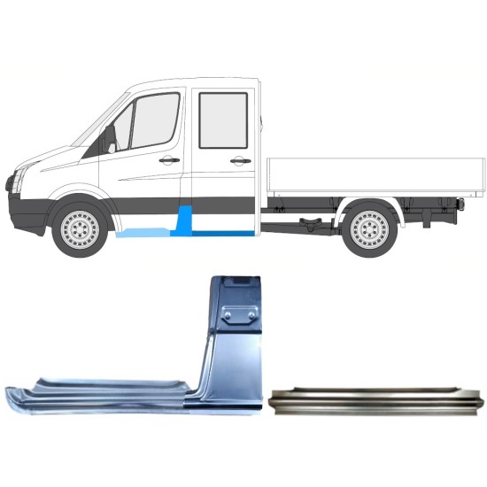 Set popravnih panelov za Volkswagen Crafter 2005-2017 / Leva / 15528