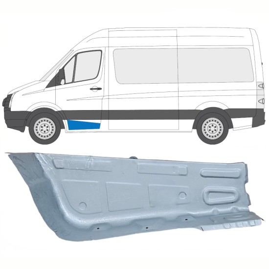 Popravni panel sprednje stopnice za Volkswagen Crafter 2005-2017 / Leva 14103