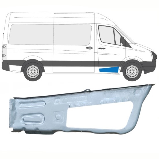 Popravni panel sprednje stopnice za Volkswagen Crafter 2005-2017 / Desna 14102