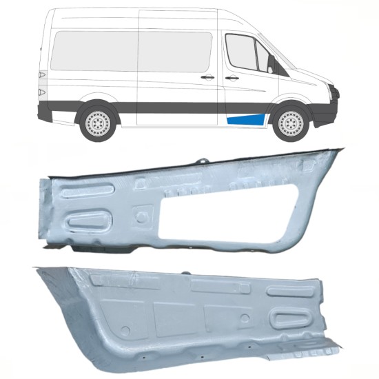 Popravni panel sprednje stopnice za Volkswagen Crafter 2005-2017 / Levo+Desno / Komplet 14104
