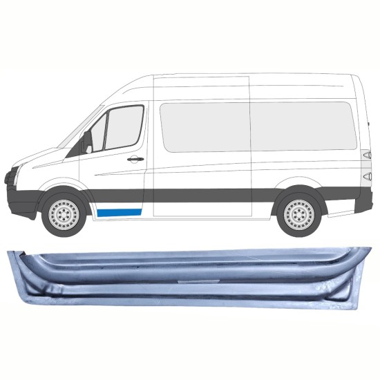 Notranji popravni panel sprednjih vrat za Volkswagen Crafter 2005-2017 / Leva 14005