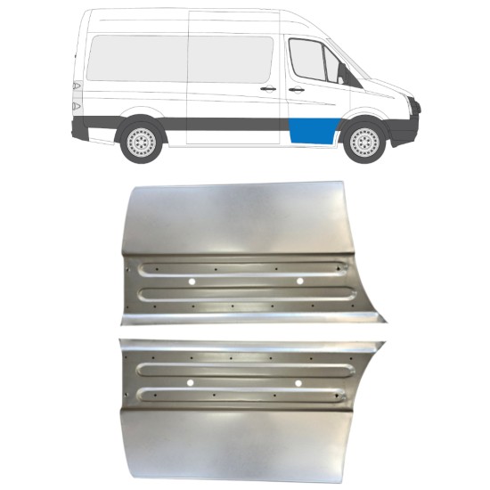 Popravni panel sprednjih vrat za Volkswagen Crafter 2005-2017 / Levo+Desno / Komplet 15496