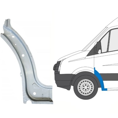 Notranji popravni panel sprednjega blatnika za Volkswagen Crafter 2005-2017 / Leva 15499