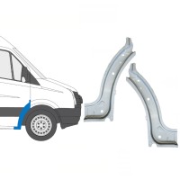 Notranji popravni panel sprednjega blatnika za Volkswagen Crafter 2005-2017 / Levo+Desno / Komplet 15500