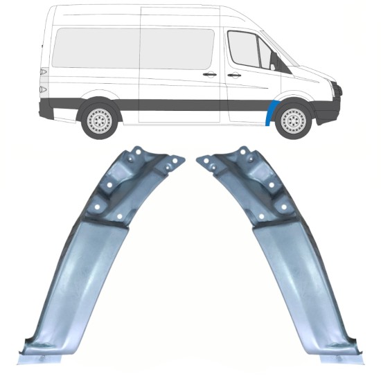 Popravni panel prednjega blatnika za Volkswagen Crafter 2005-2017 / Desna 17255