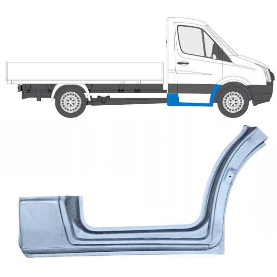 Popravni panel sprednjega blatnika in praga za Volkswagen Crafter 2005-2017 / Desna 13838