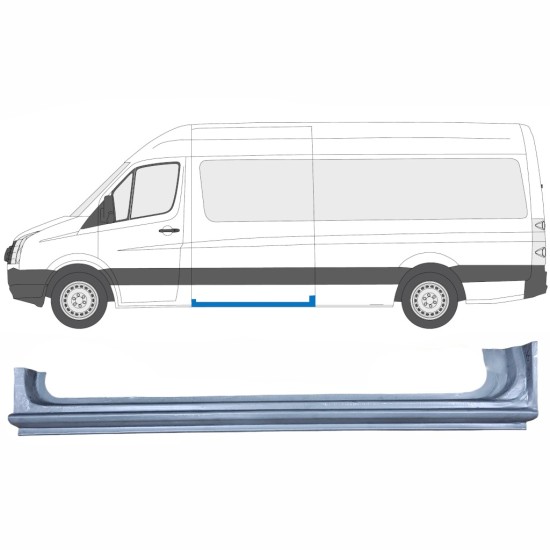 Popravni panel praga drsnih vrat za Volkswagen Crafter 2005-2017 / Leva 13432