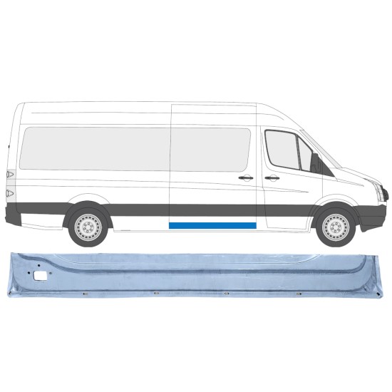Notranji popravni panel drsnih vrat za Volkswagen Crafter 2005-2017 / Desna 13992