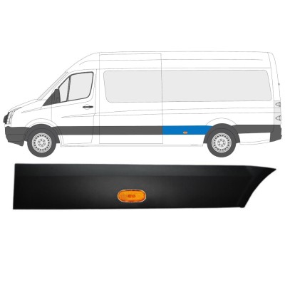 Obloga stranskega dela zadnjega blatnika z lučjo za Volkswagen Crafter 2005-2017 / Leva / Komplet 13994