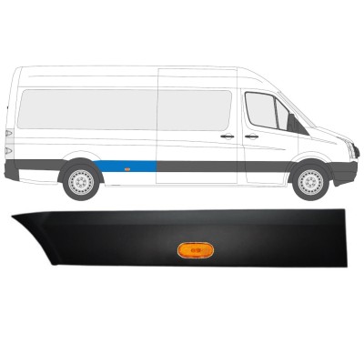Obloga stranskega dela zadnjega blatnika z lučjo za Volkswagen Crafter 2005-2017 / Desna / Komplet 13993