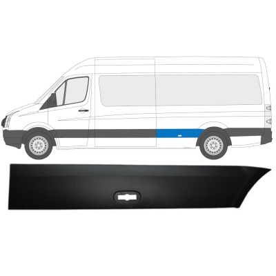 Obloga stranskega dela zadnjega blatnika za Volkswagen Crafter 2005-2017 / Leva 13827