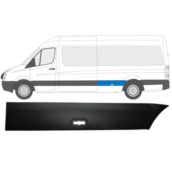 Obloga stranskega dela zadnjega blatnika za Volkswagen Crafter 2005-2017 / Leva 13827