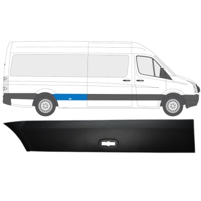 Obloga stranskega dela zadnjega blatnika za Volkswagen Crafter 2005-2017 / Desna 13826