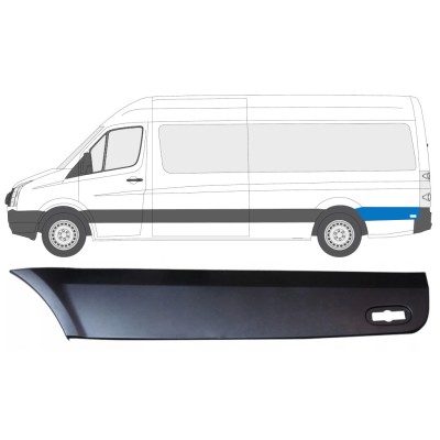 Obloga stranskega dela zadnjega blatnika za kolesom za Volkswagen Crafter 2005-2017 / Leva 13829