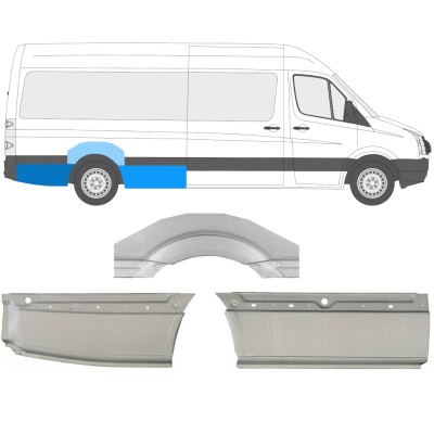 Bok delni za Volkswagen Crafter 2005-2017 / Desna / Komplet 13943