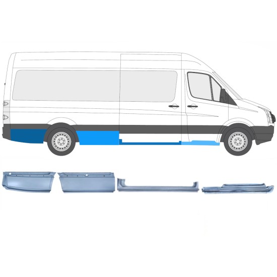 Set popravnih panelov za Volkswagen Crafter 2005-2017 / Desna / 14504