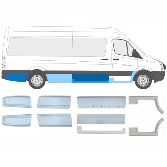 Set popravnih panelov za Volkswagen Crafter 2005-2017 / Levo+Desno / 14236