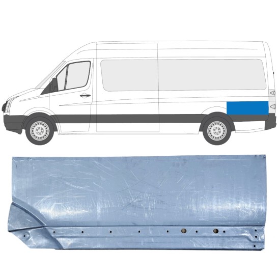 Popravni panel zadnjega dela zadnjega blatnika za Volkswagen Crafter 2005-2017 / Leva 13895