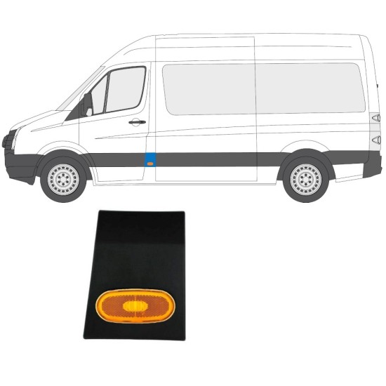 Obloga z lučjo za Volkswagen Crafter 2005-2017 / Leva / Komplet 14148