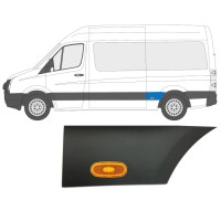 Obloga stranskega dela zadnjega blatnika z lučjo za Volkswagen Crafter 2005-2017 / Leva / Komplet 14089