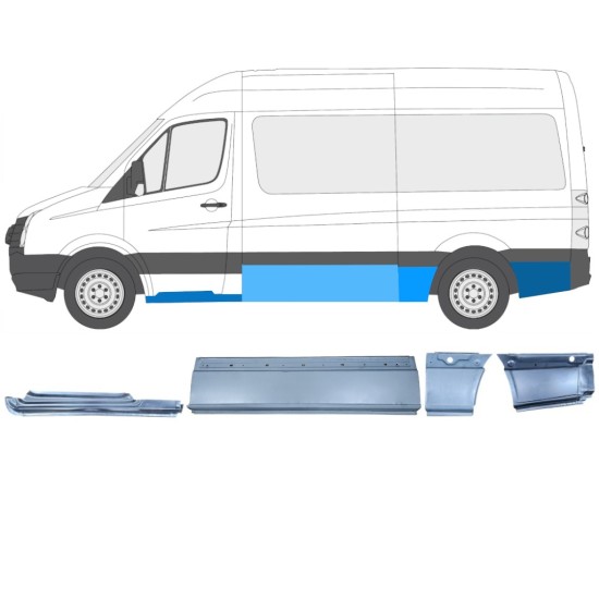 Set popravnih panelov za Volkswagen Crafter 2005-2017 / Leva / 14503