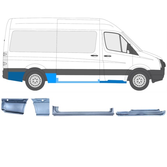 Set popravnih panelov za Volkswagen Crafter 2005-2017 / Desna / 14502
